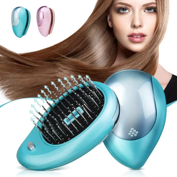 Anti-Static Ionic Hair Brush Electric Hair Brush Comb Massager Vibration Hair Scalp Massager Brush