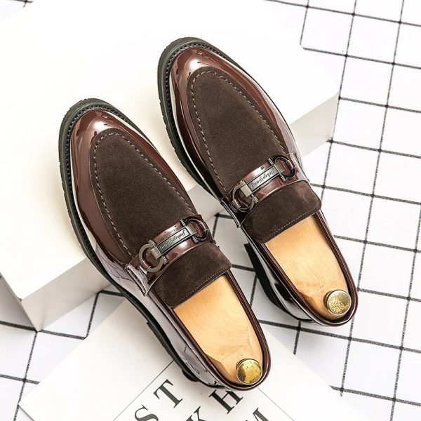 Allmatch Mens Loafers Arrival Slip on Shoes Leather FashionWedding Dress Men Classic Casual Walking 240618