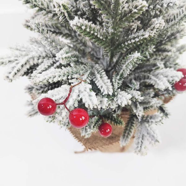 43cm Christmas Tree White Flocking Snow Tree Spray Ice Decoration