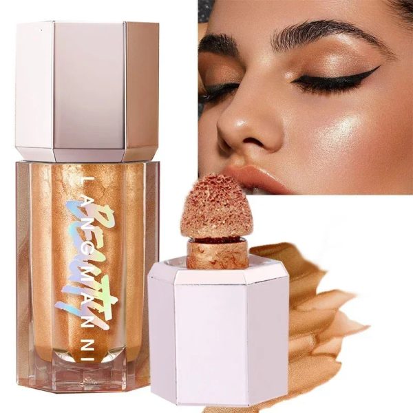 3D Liquid Highlighter Stick Natural Shimmer Contour Bronzer Moisturizing Brightening Body Highlight Makeup 240621