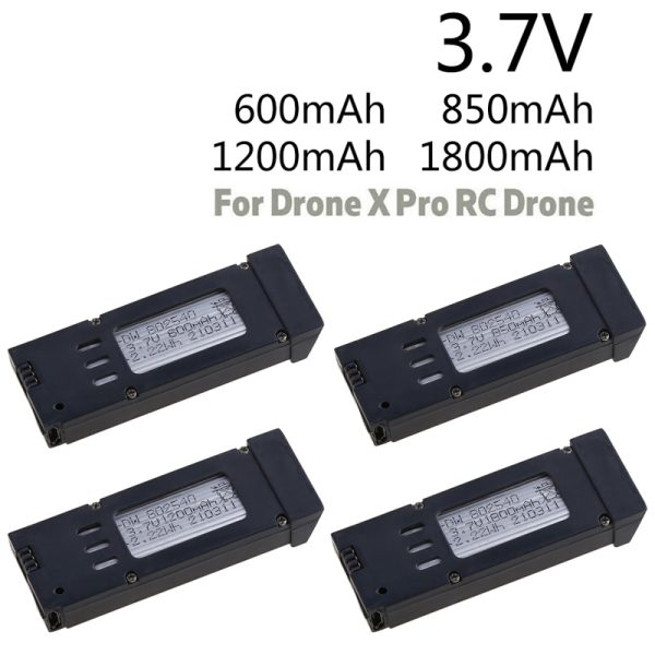 3.7V 600mAh 800mAh 1600mAh 1800mAh Lithium for EACHINE E58 S168 JY019 JD19 Quadcopter Spare Parts