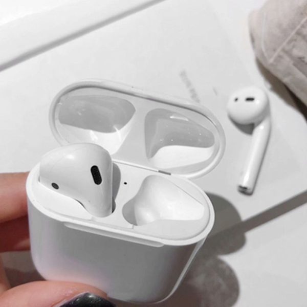 6 Pairs Colorful Protective Sticker Case Skin Dust-proof Dust Guard for Apple Airpods Earphones Charging Box Drop Ship