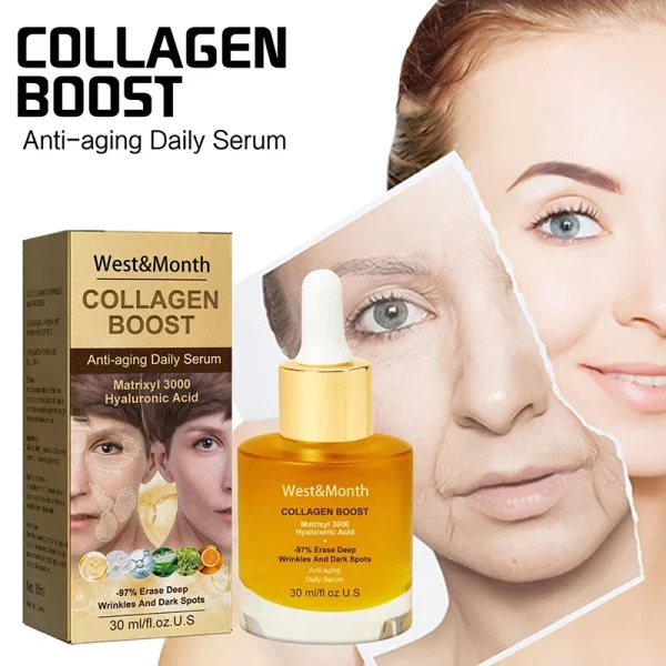 30ml Facial Collagen Serum Anti Wrinkle Fade Fine Lines Anti Ageing Rejuvenate Your Face Whitening Moisturising Face Cosmetics