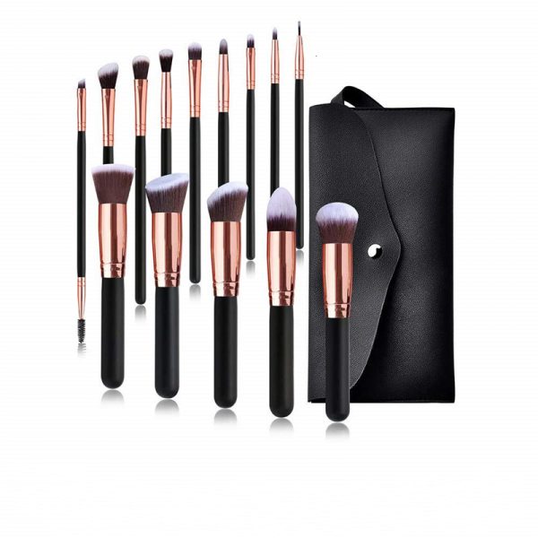 14pcs Makeup Brushes Set Foundation Concealer Powder Blusher Eyeliner Eyebrow Eyeshadow Lip Make Up Brush For Cosmetic Tool F624-27