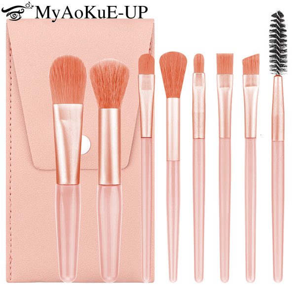 8Pcs Set Makeup Concealer Blush Loose Powder Brush Eye Shadow Highlighter Foundation Brushes Beauty Tools F624-15