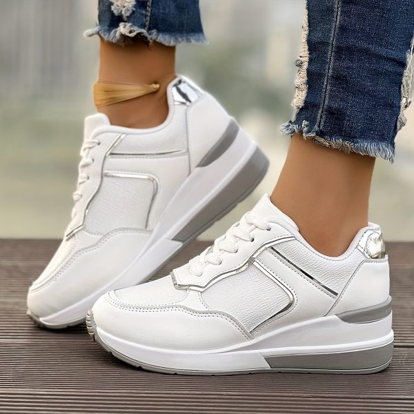 Women Sports Shoes Athleisure Style Running Shoes Fashion Thick Sole Plus Size 36-43 Free shipping