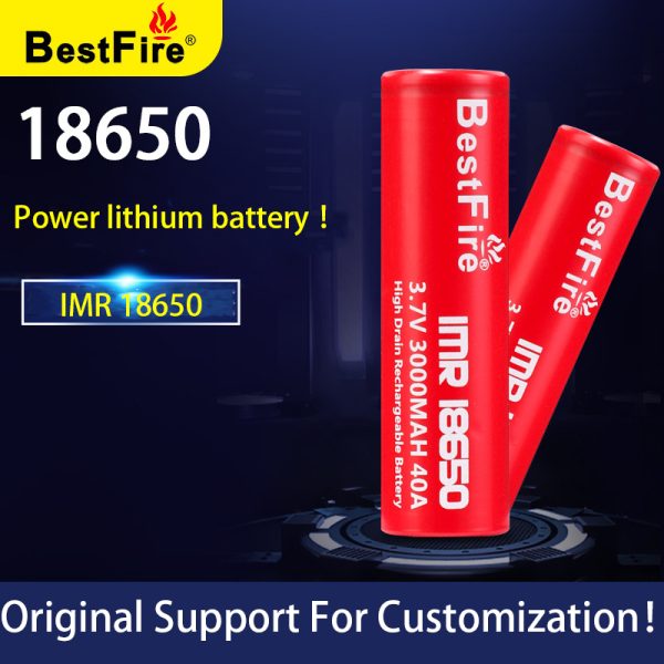 Bestfire battery IMR18650 2500mAh 3000mAh 3.7V 35A discharge lithium battery for electric tools in stock customized