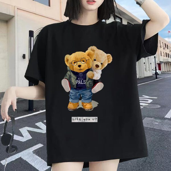 Wholesale T-Shirts Crew Neck Cotton Breathable Clothes Shirt Street Wear Fashion Casual Couples T Shirts Oversized