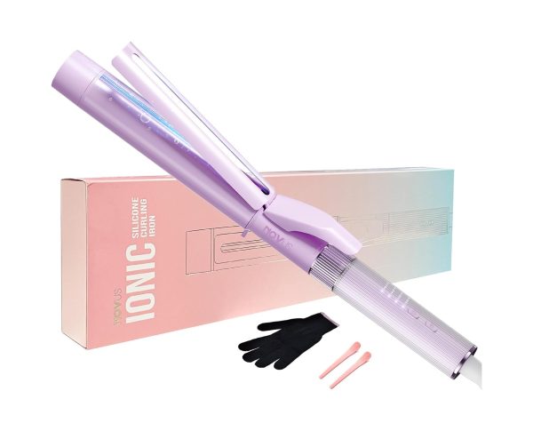 US stock 1.25/1.4 Inch/1.5Inch Curling Wand, Novus Adjustable Clip Tightness Curling Iron, Negative Ions Hair Curler, Large Barrel Curling Iron, Dual Voltage Bionic